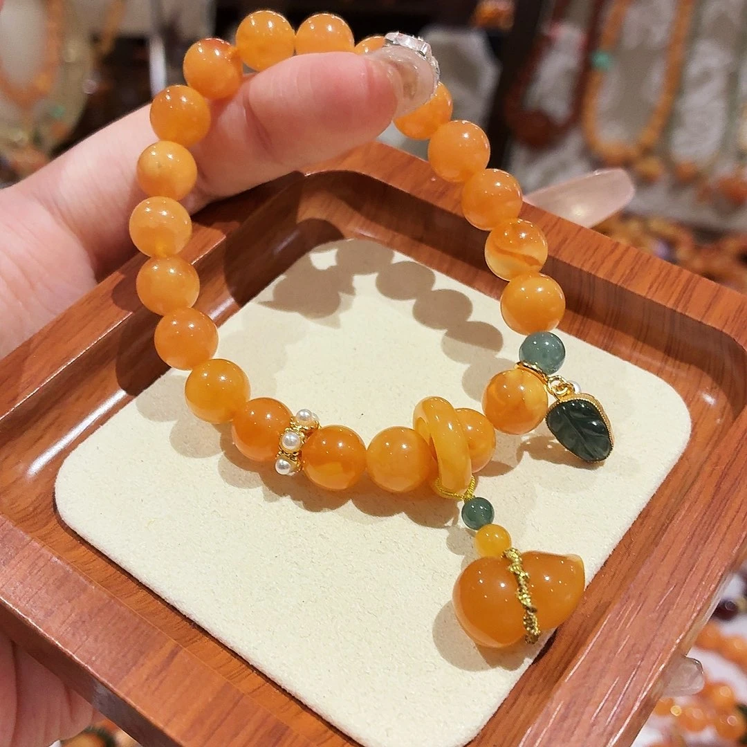 蜜蜡未镶嵌手链手串