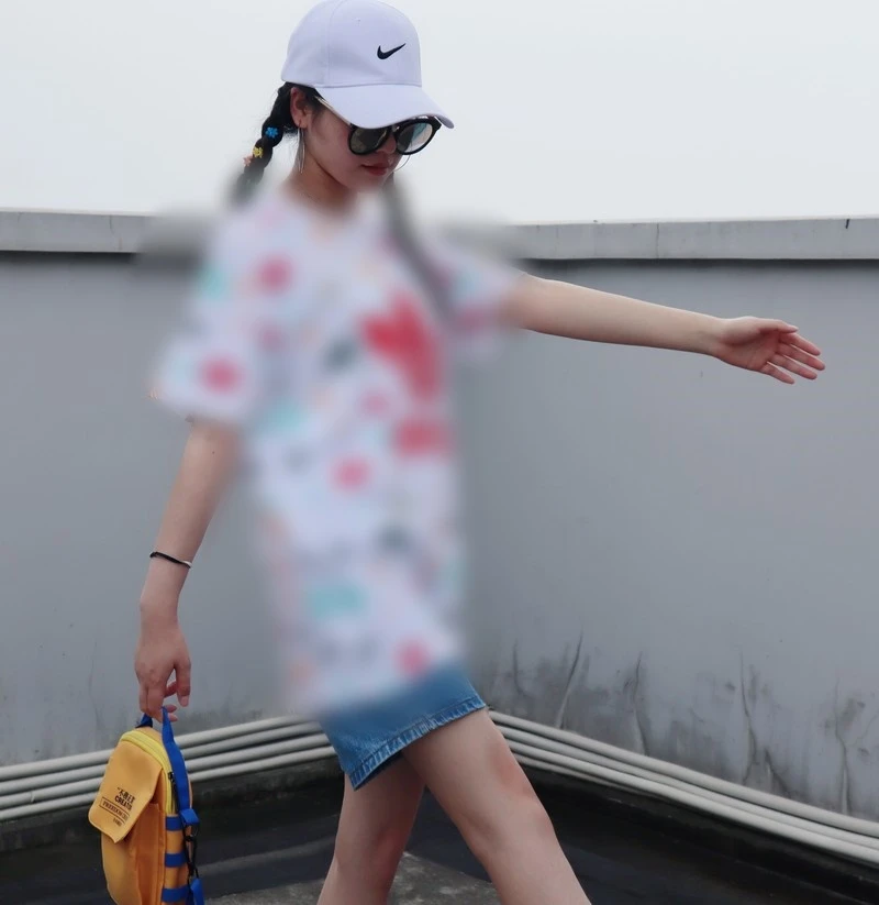 【品牌撤柜】夏季纯棉情侣运动满印T恤短袖