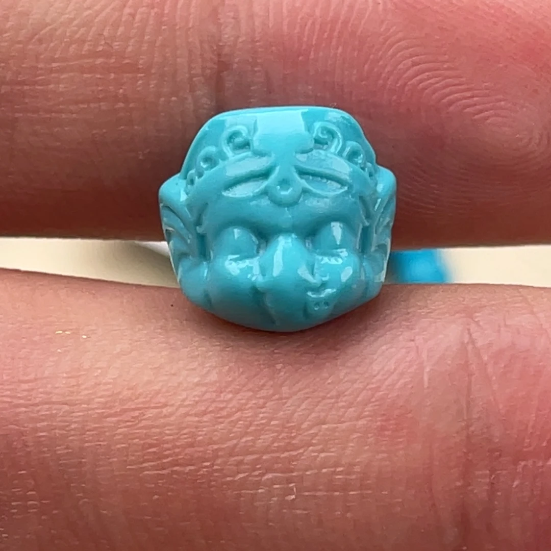 绿松石合金挂件雕件