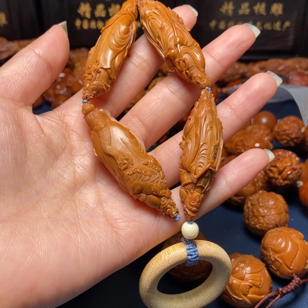 缘***分橄榄核手串/手链四大菩萨