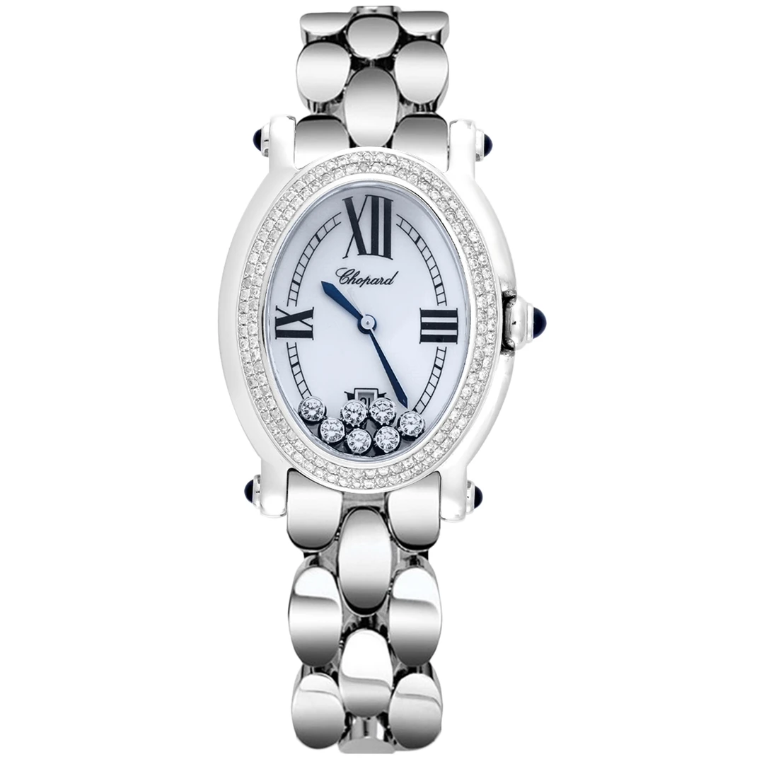 99新 Chopard/萧邦 HAPPY SPORT系列278937后钻腕表/WHT025950