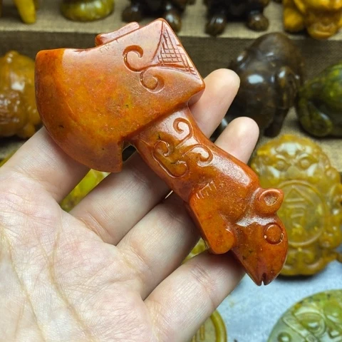 未镶嵌蛇纹石玉颈饰29