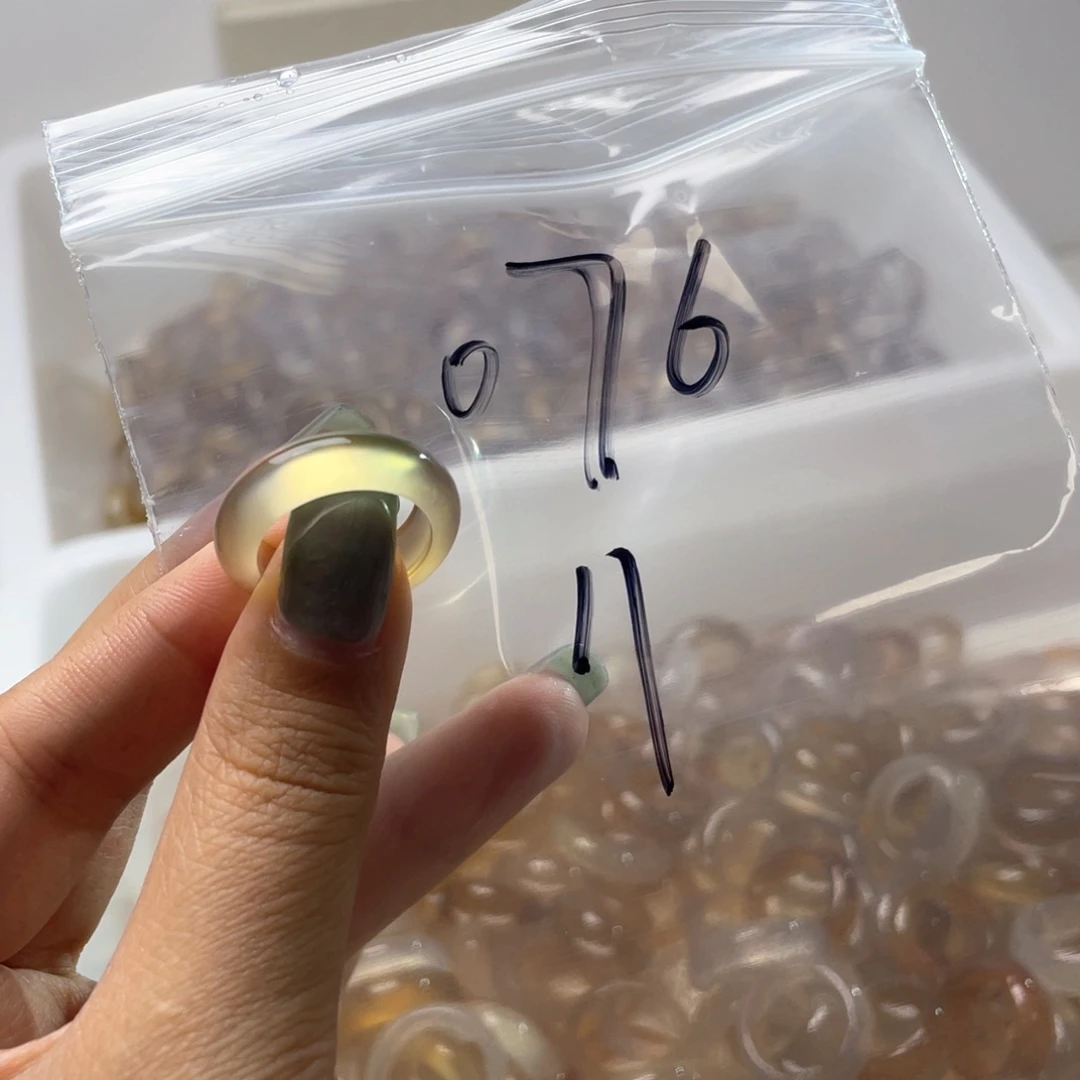 玛瑙/玉髓戒指合金076