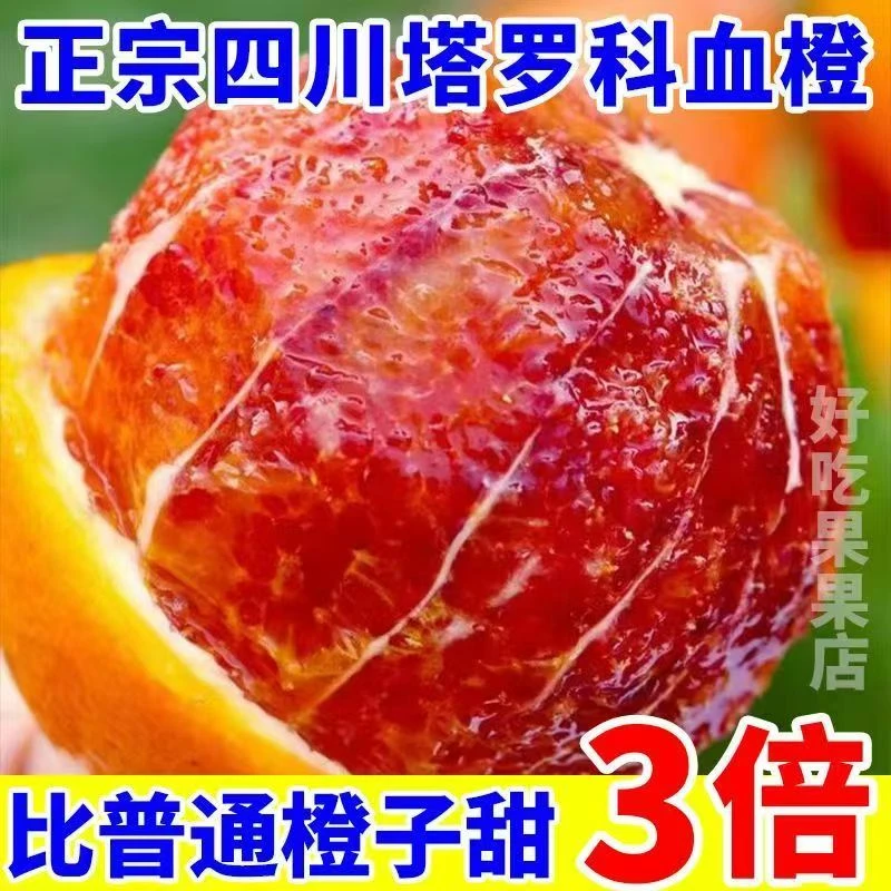 （果园直采）四川塔罗科血橙新鲜当季红肉橙果冻橙红心橙子孕妇水果