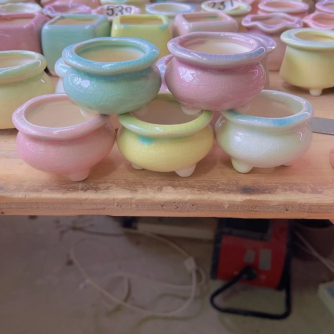 陶瓷花盆当场满12包邮