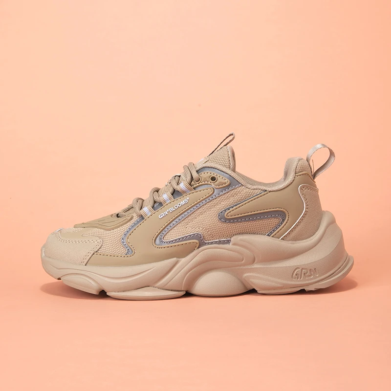 四季双网女鞋系带休闲运动鞋老爹鞋 8096 35-40码