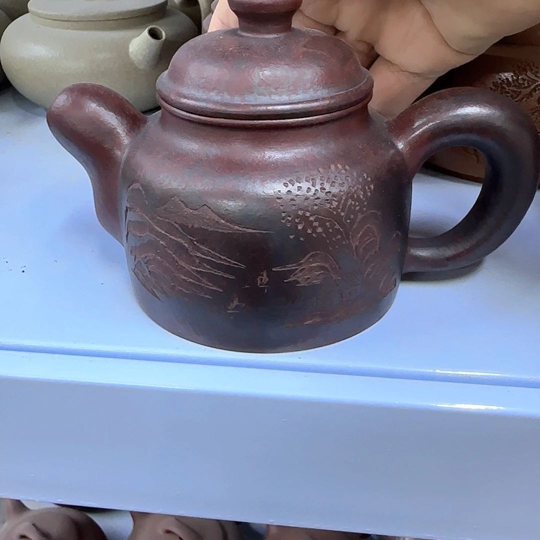 茶壶紫砂宜兴紫砂壶瑕疵处理