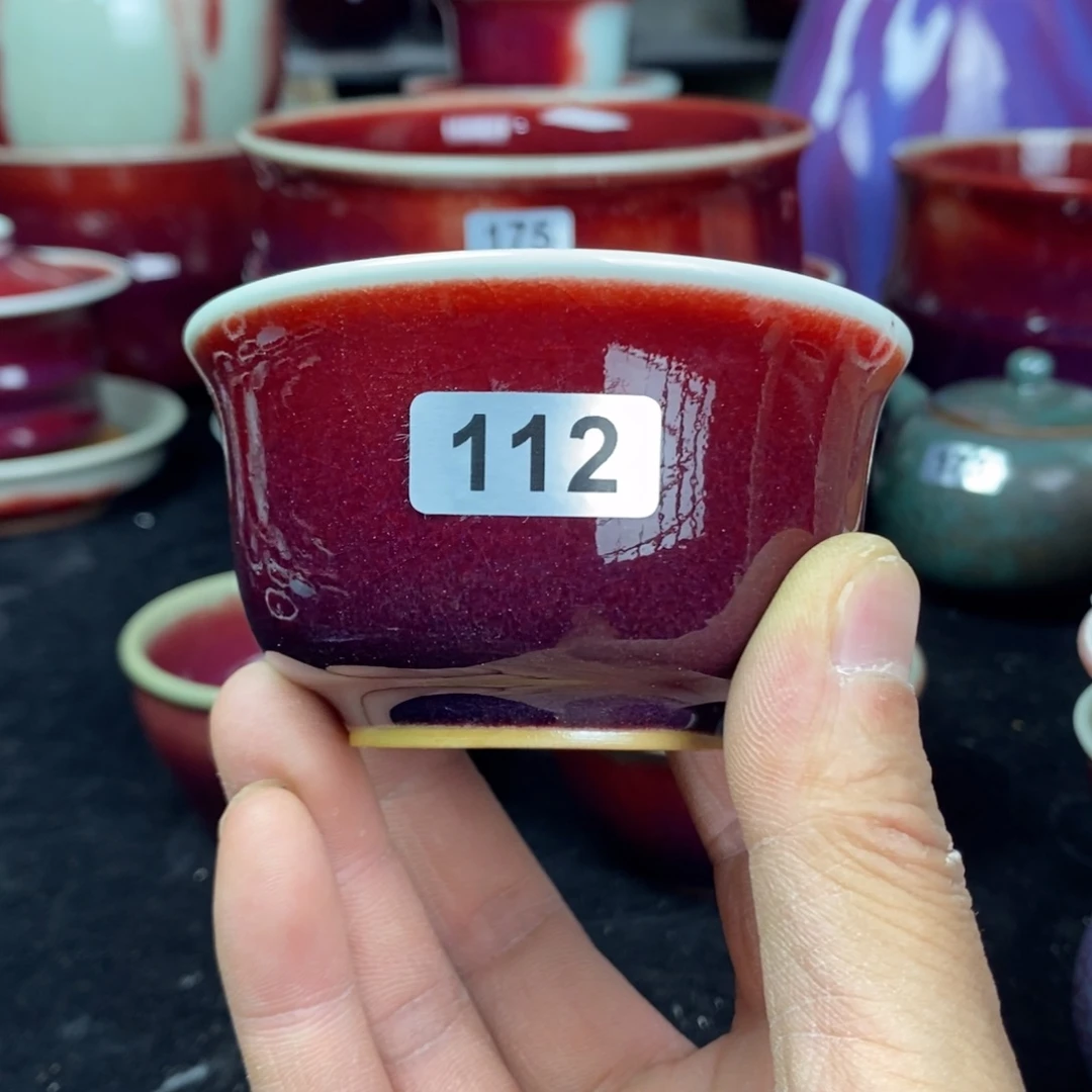 112全手工拉坯钧瓷主人杯