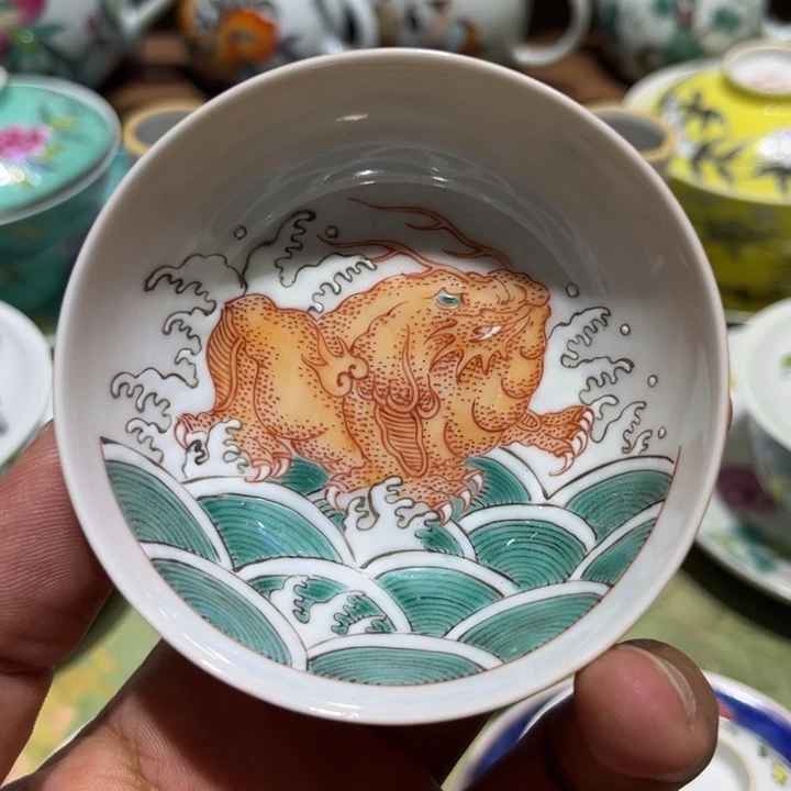 纯手绘精品盖碗杯