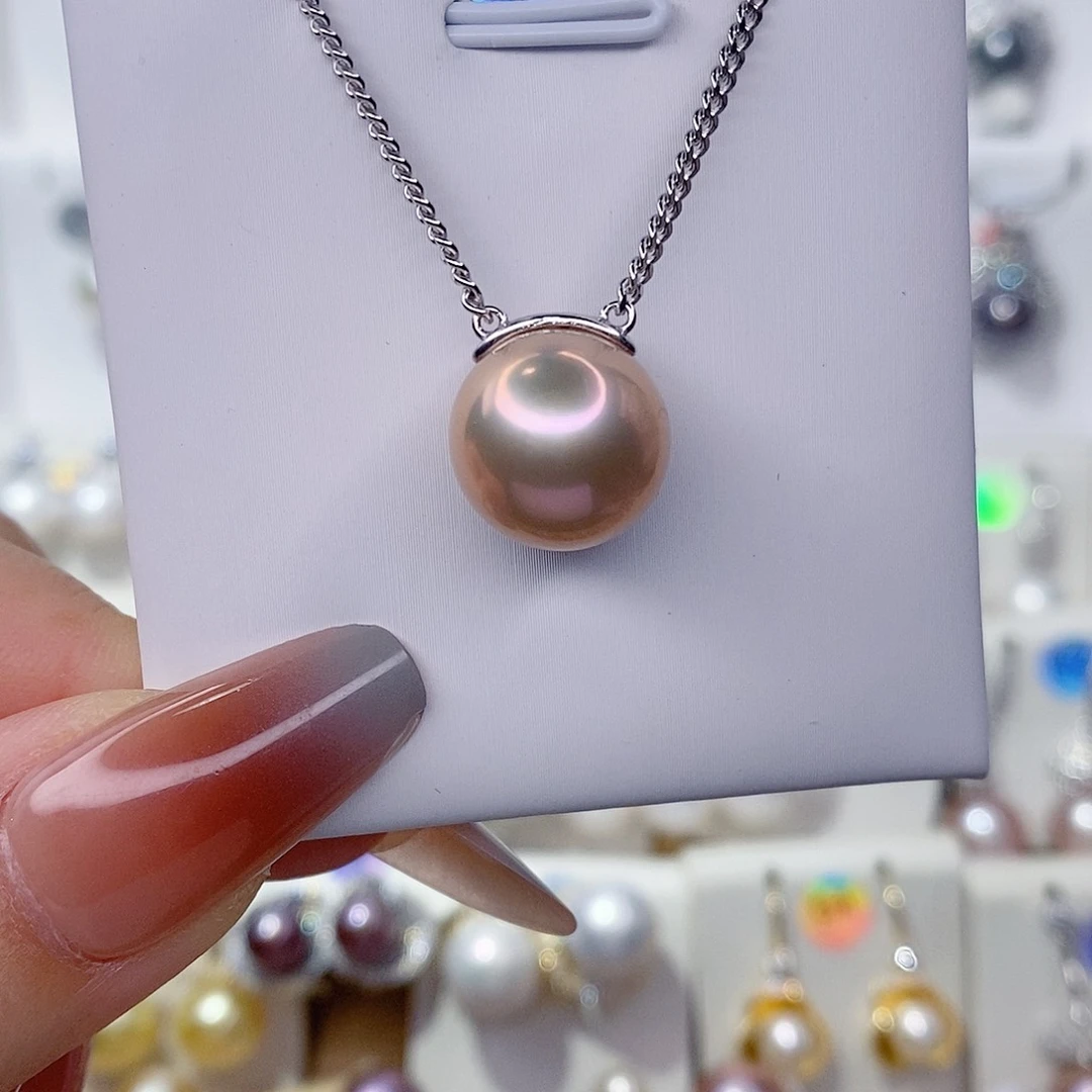 j***x吊坠(赠链)淡水珍珠银S925镶嵌