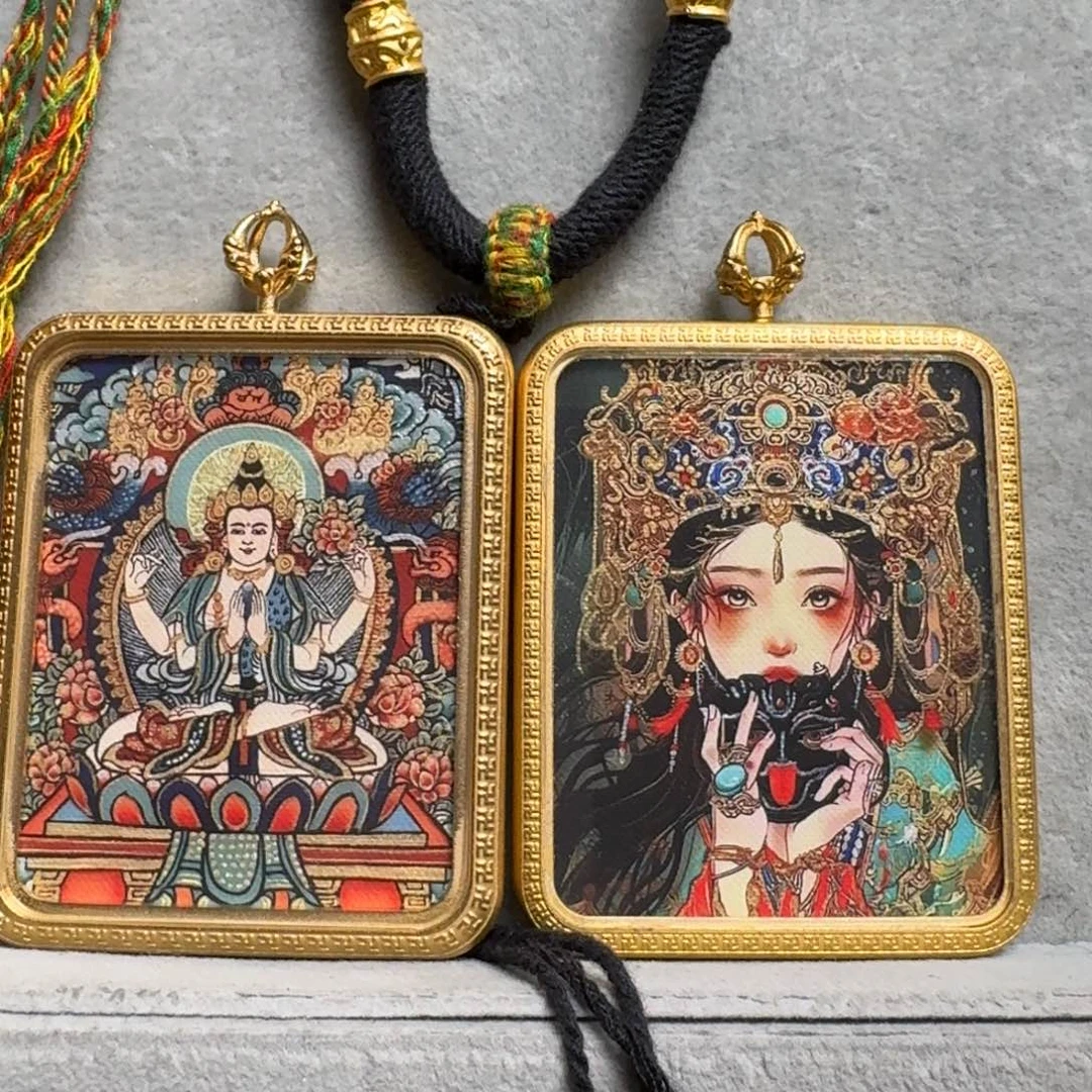 吊坠东****）双面定制 前世今生 四臂