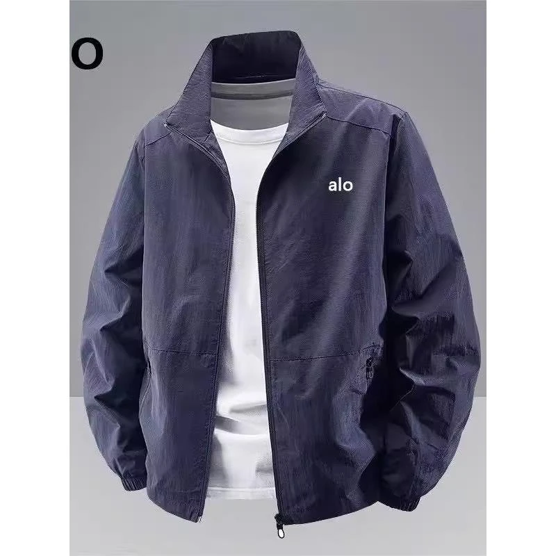 【官方正品】夹克外套春秋季休闲大码男士立领户外薄款冲锋上衣外套