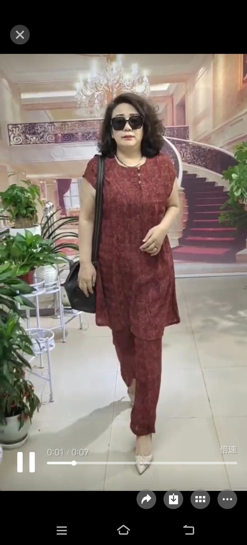 大码女装-上衣+裤子15928