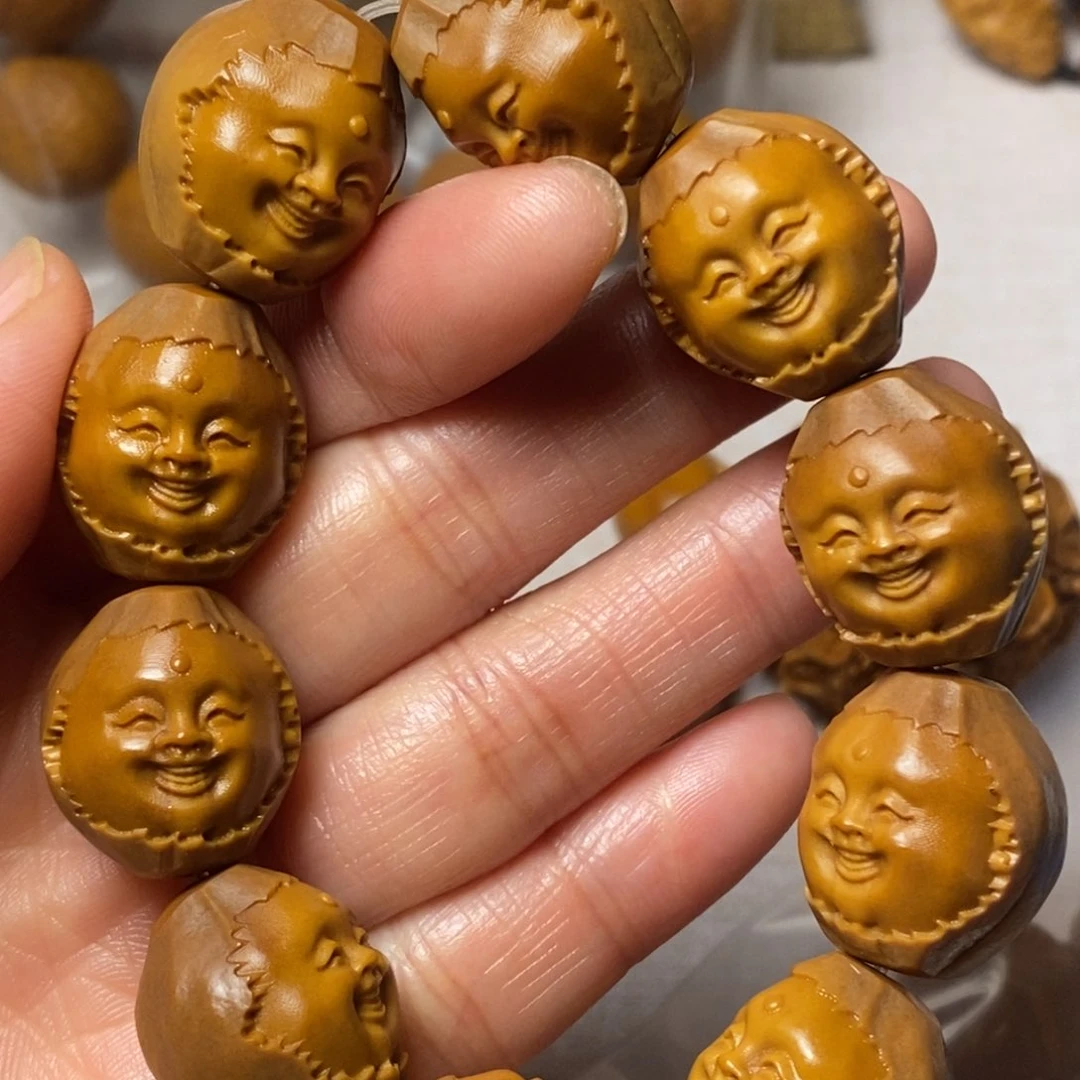 橄榄核手串/手链包衣十分开心