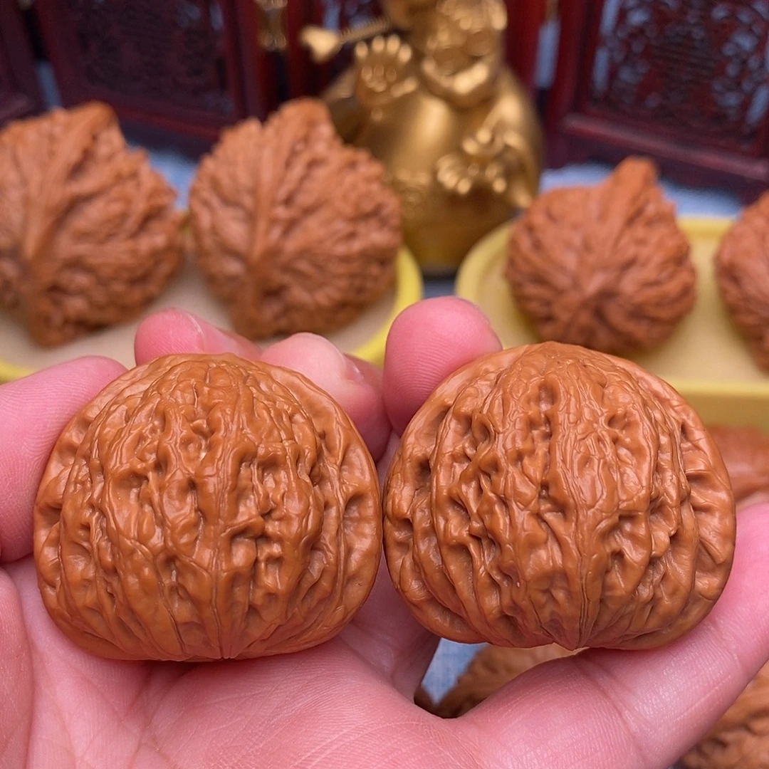 把件文玩核桃40精品毕业粗棱铁锤