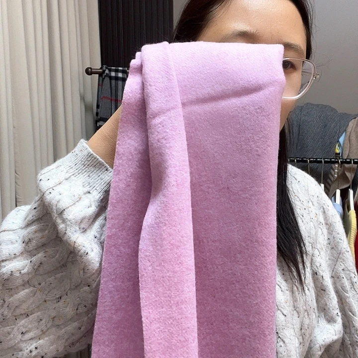 山羊绒紫色围巾88888888