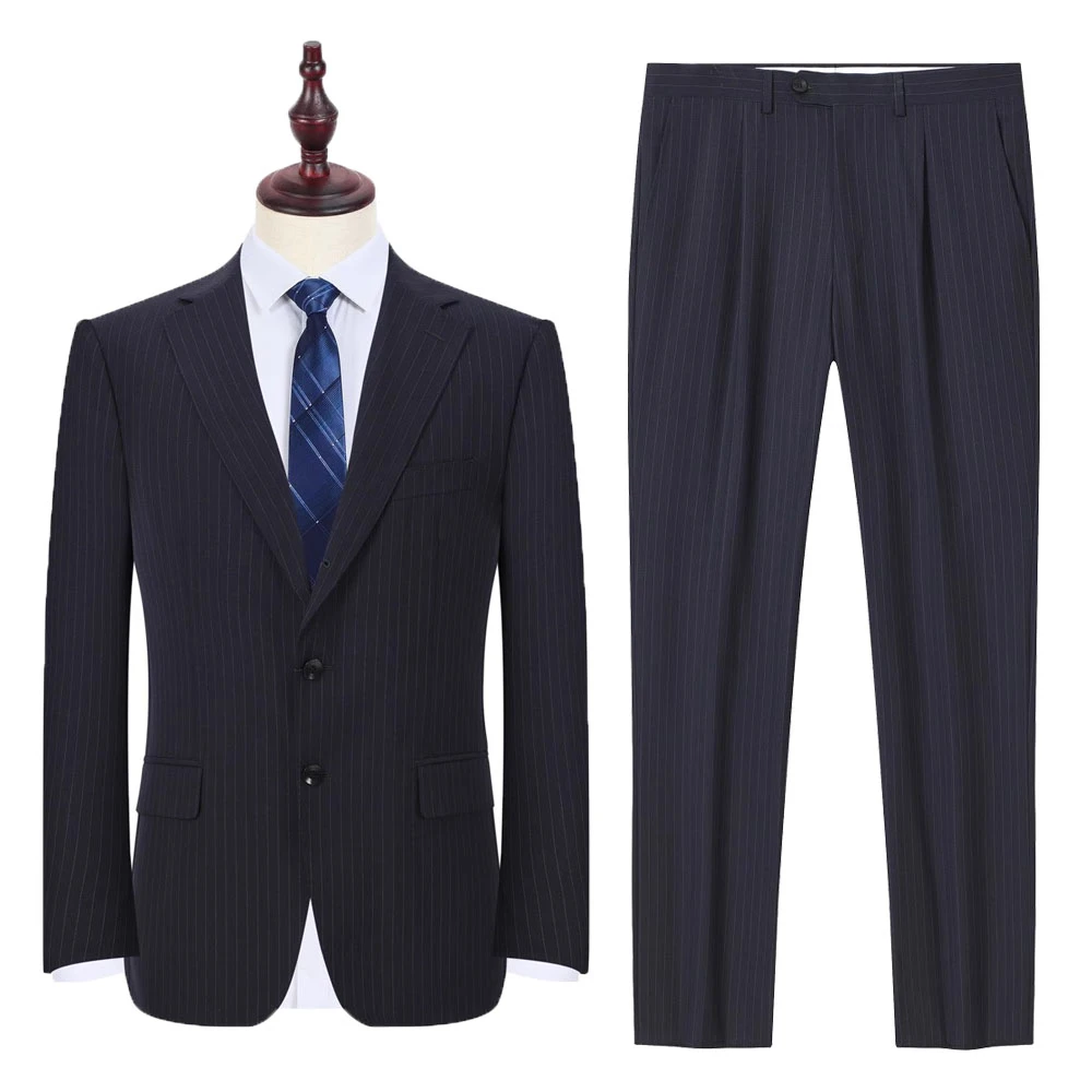 CBA1077套西  男士春秋西装商务上班假三粒高档羊毛西服套装