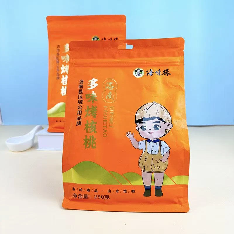 陕西洛南多味烤核桃薄皮纸皮手拨烤核桃纸皮核桃250g/袋