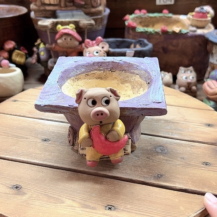 嘻哈多肉花盆百搭