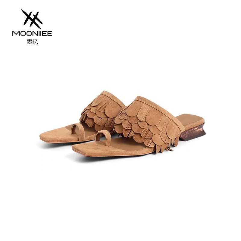 MOONIIEE/墨忆新款夏季时尚百搭外穿南法度假凉鞋LM2410502