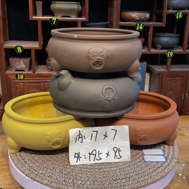 紫砂花盆紫砂花盆