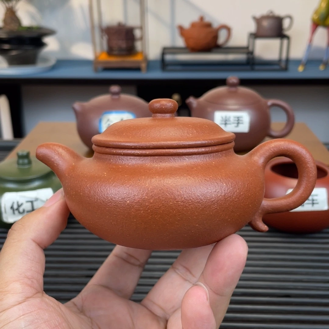 茶壶紫砂红降坡仿古200cc