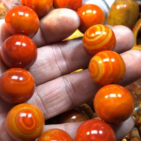 玛瑙/玉髓手链合金稳*