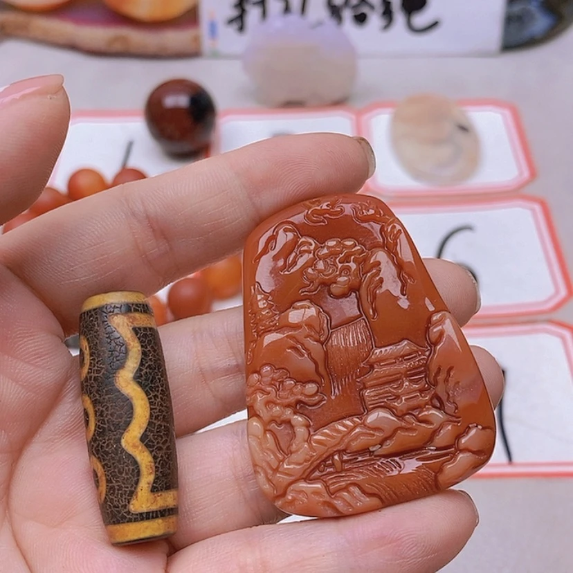 【闪购商品】玛瑙/玉髓未镶嵌珠宝半成品缘*心