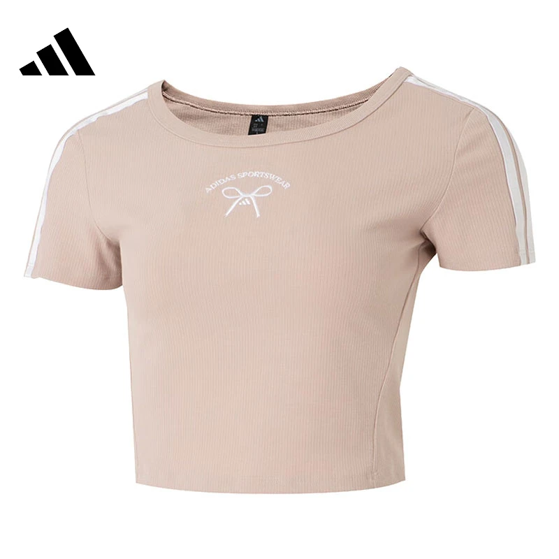adidas/阿迪达斯【卖场同款】女子DANCE TEE3针织运动短T恤 JZ3183