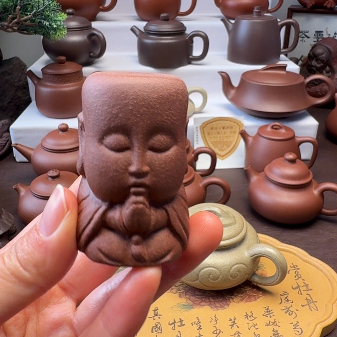 茶壶紫砂茶周边小和尚盖志
