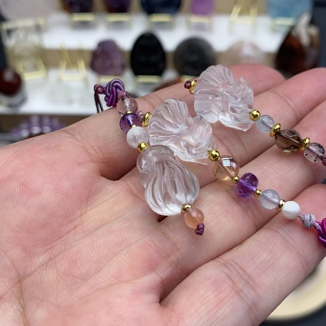 未镶嵌颈饰水晶手机挂随机发一个