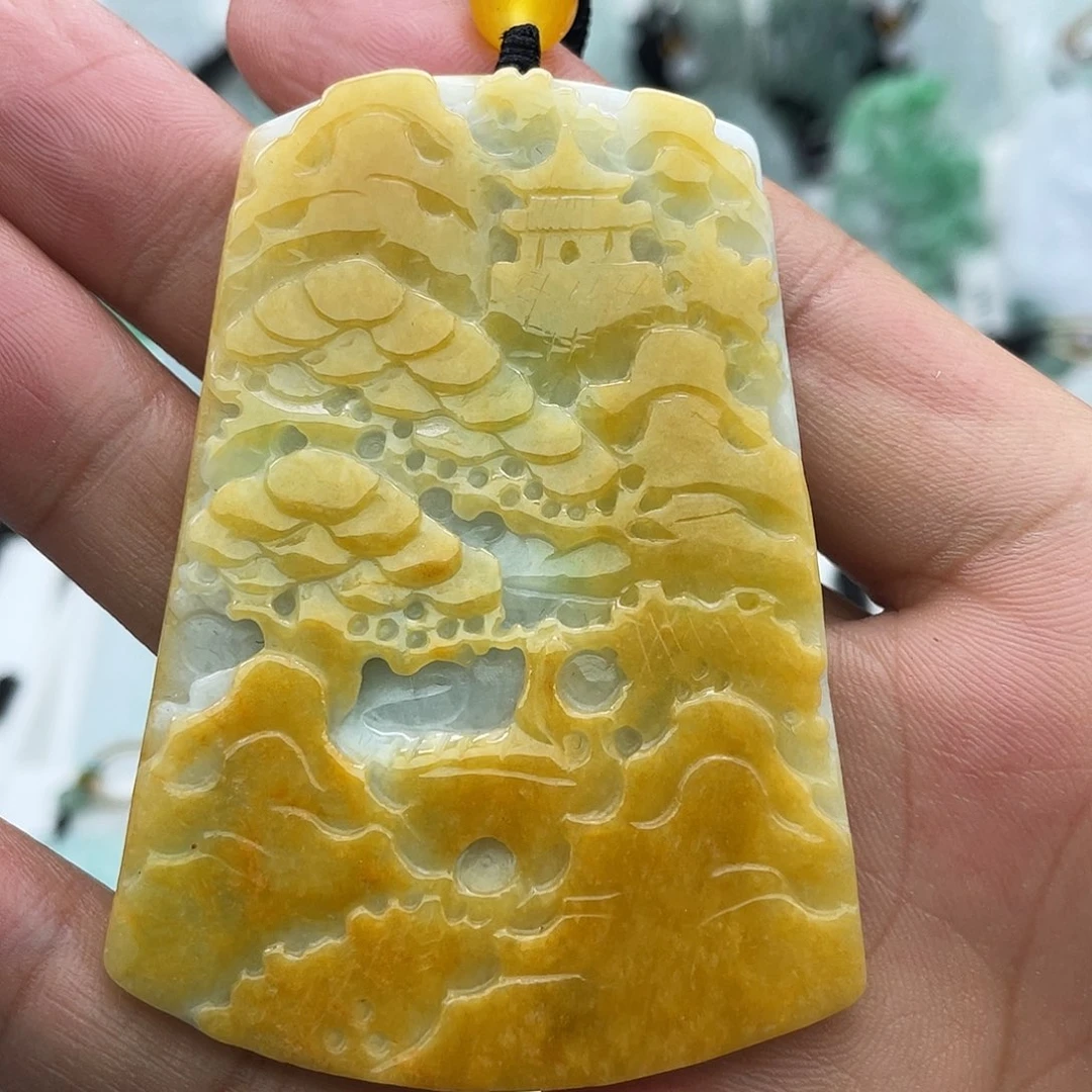 颈饰未镶嵌翡翠R***7翡翠