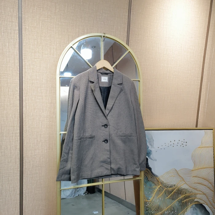 JU88孕妇咖色西装外套XS100S110M120