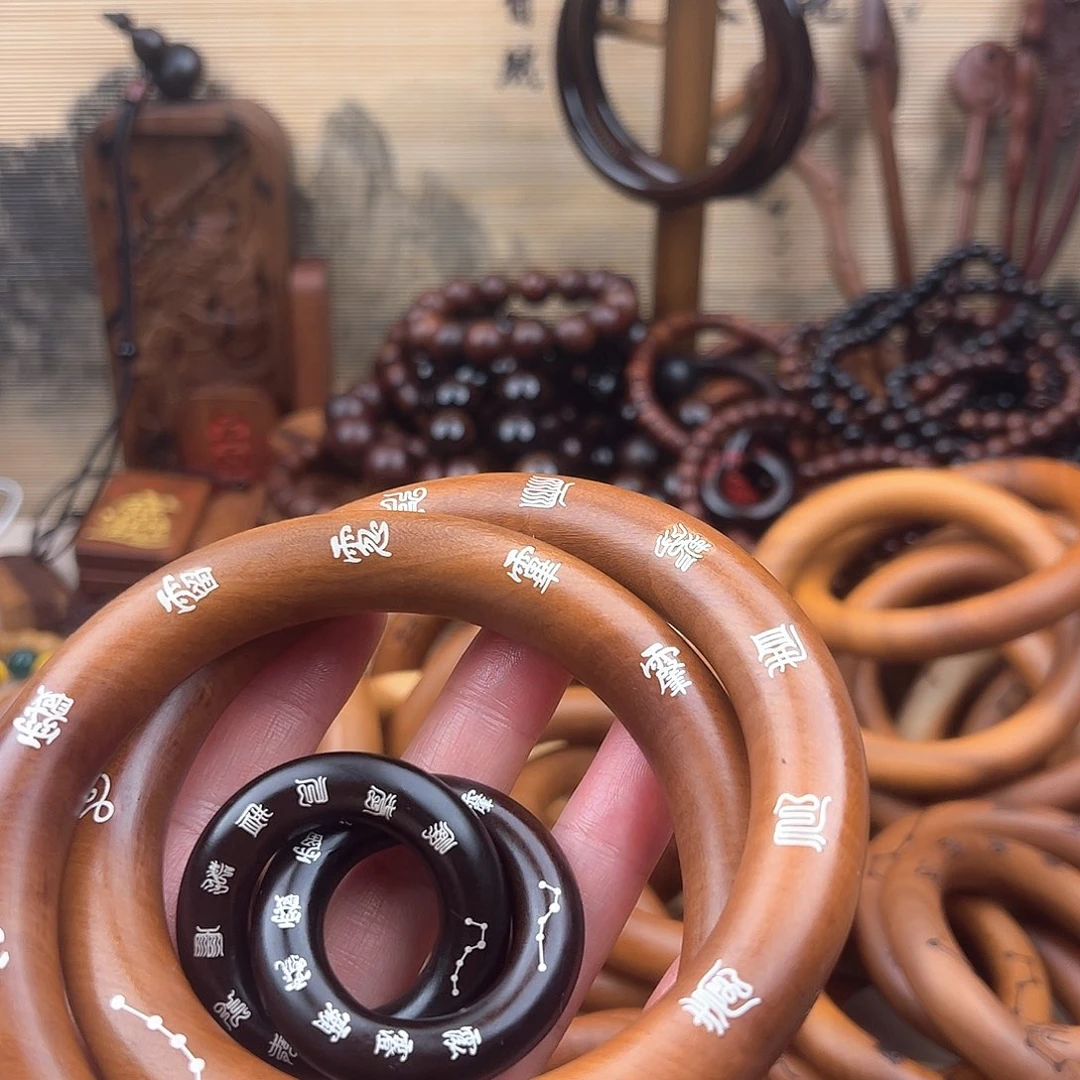 0***180内径25内径镶银乾坤圈