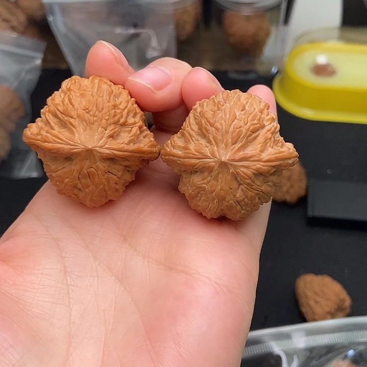 文玩核桃把件磨盘38尺