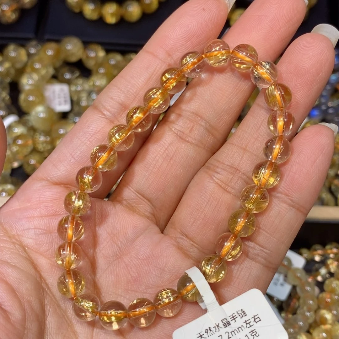 水晶手链未镶嵌の*眸手链7.2m m芳