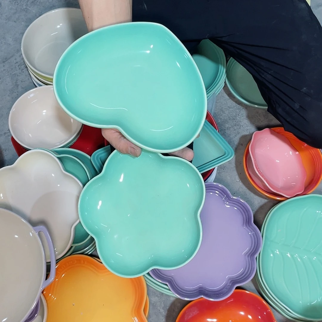 瓷片微瑕陶瓷餐具2个