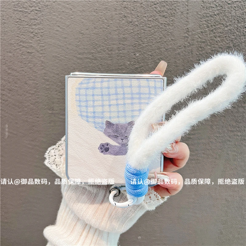 （华为novaflip系列）金属折叠皮纹适用华为novaflip手机保护壳防摔