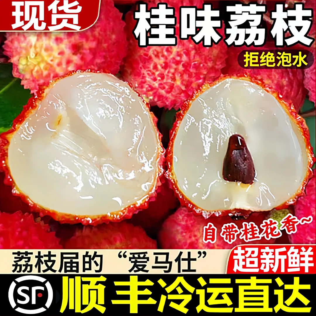 【桂味】增城桂味荔枝顺丰/京东冷链老树鲜果荔枝果园现摘现发脆爽清甜多汁