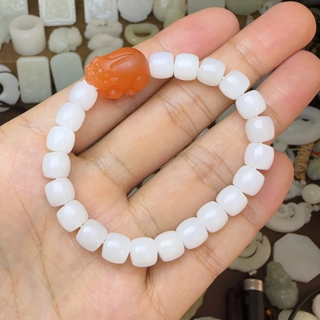 和田玉未镶嵌挂件卡8