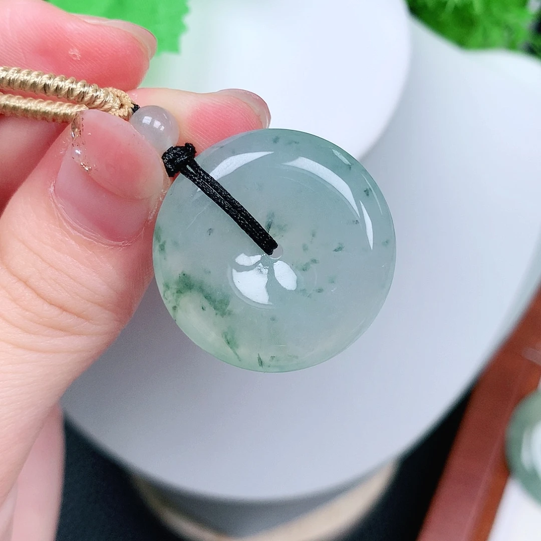 翡翠未镶嵌颈饰平安26.3-6.1