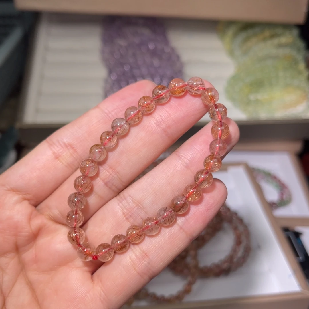 水晶手链未镶嵌铜发002