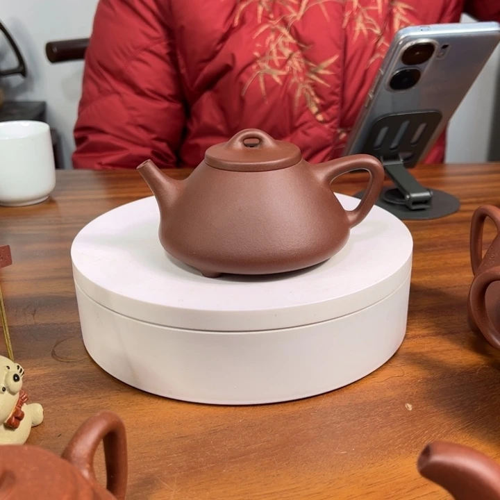 紫砂茶壶郭*微瑕子冶石瓢180