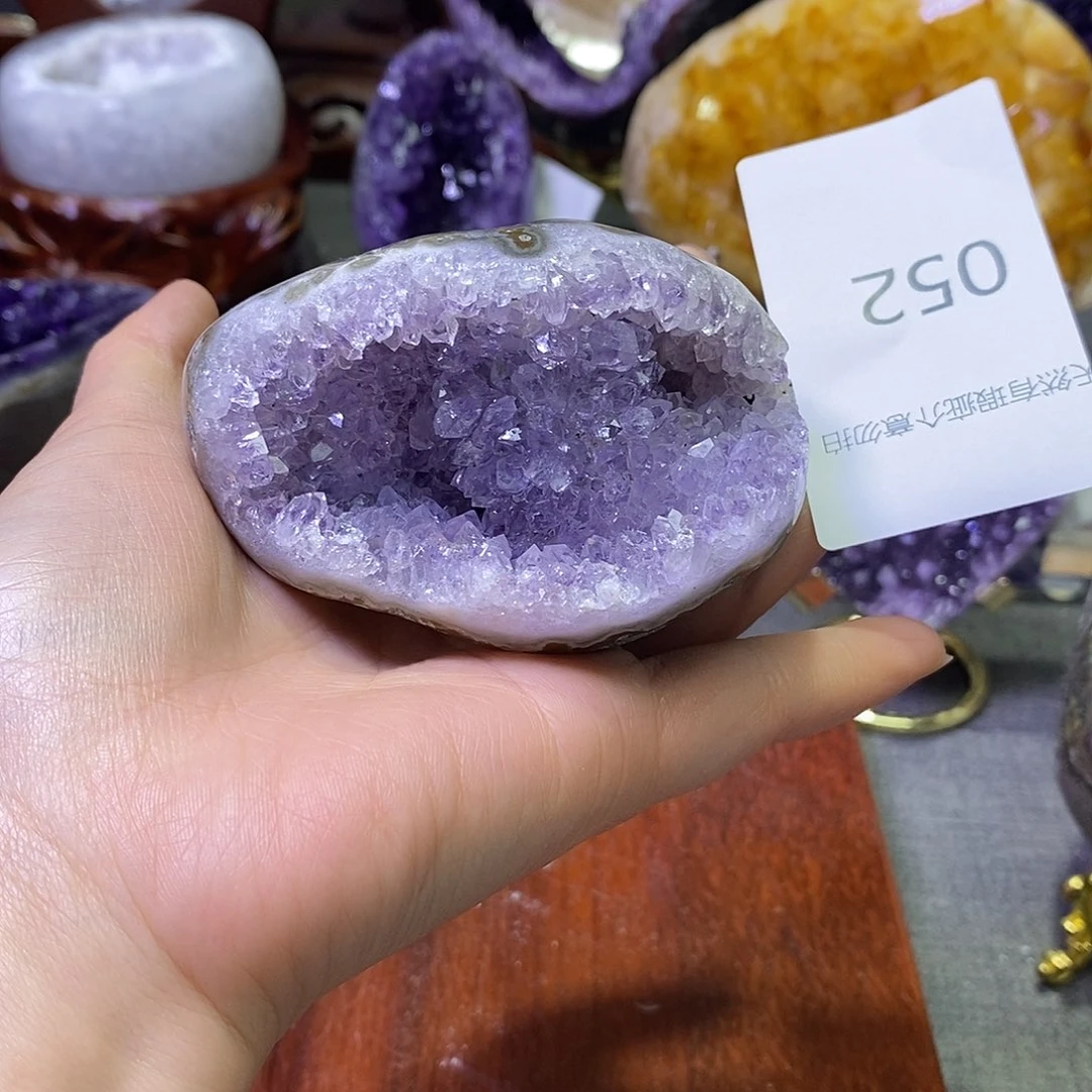 紫晶未镶嵌珠宝半成品