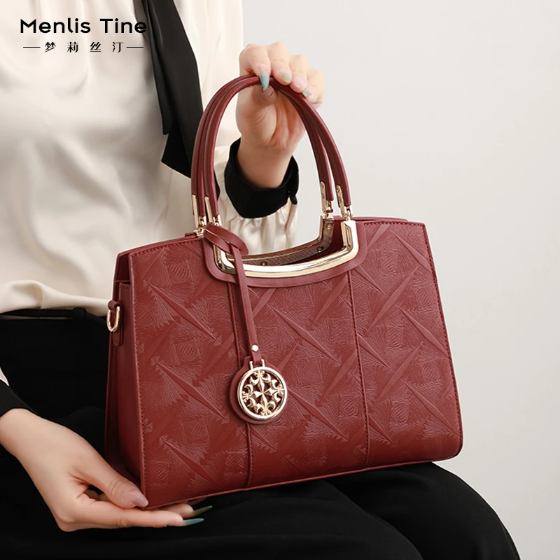 高级感红色新娘包包女士2025新款高档婚宴喜婆婆包大气斜挎手提包