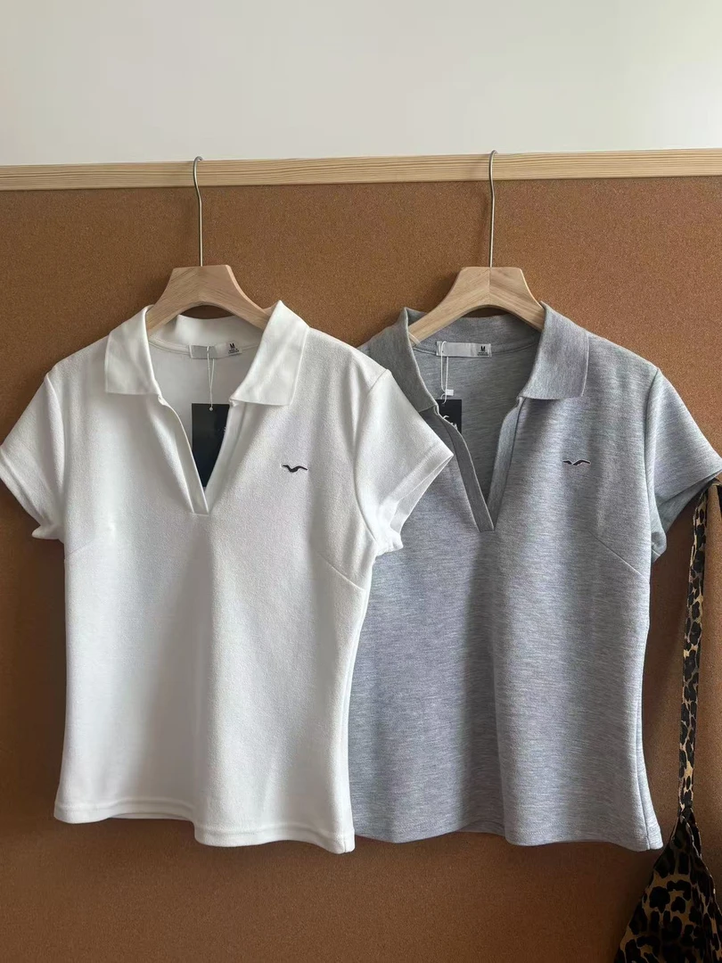 小海鸟POLO显瘦翻领短袖