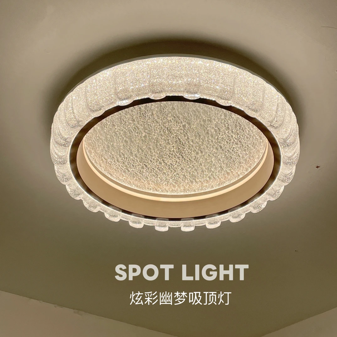 炫彩幽梦轻奢吸顶灯家用创意主卧室圆形简约房间灯大气书房个性