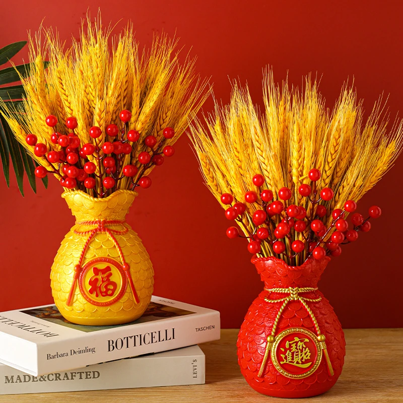 2025新款福袋麦穗乔迁送礼酒柜电视柜玄关家居摆件饰品