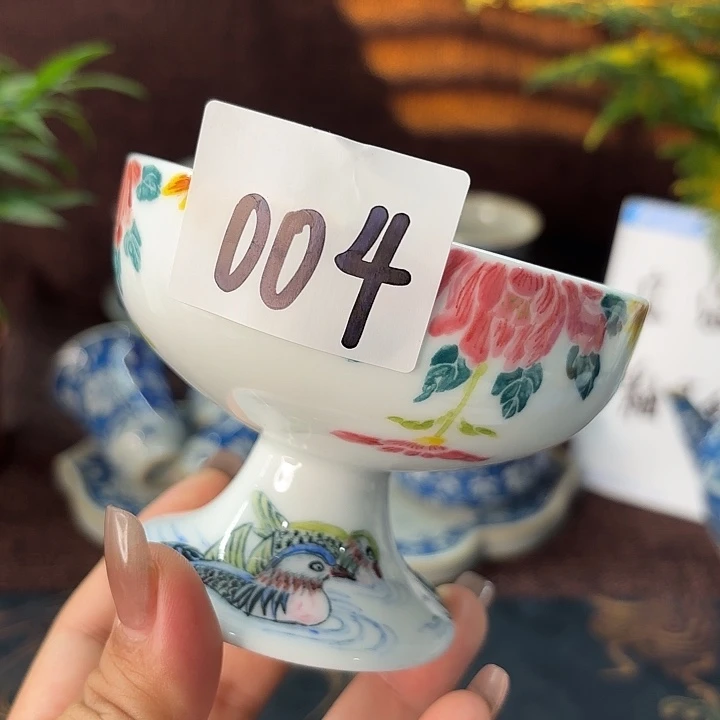 杯子影青·器度景德镇手工手绘茶杯004
