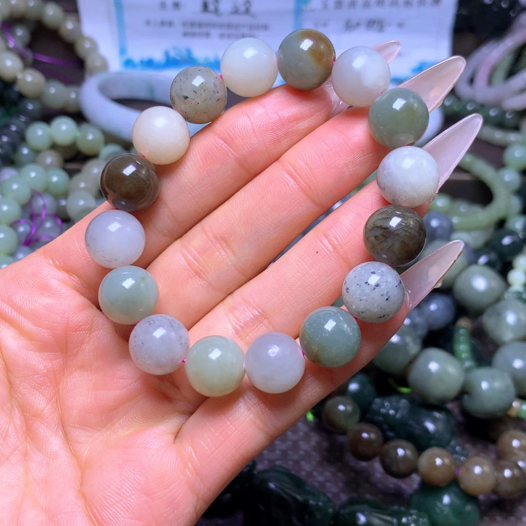 和田玉未镶嵌手串卡12